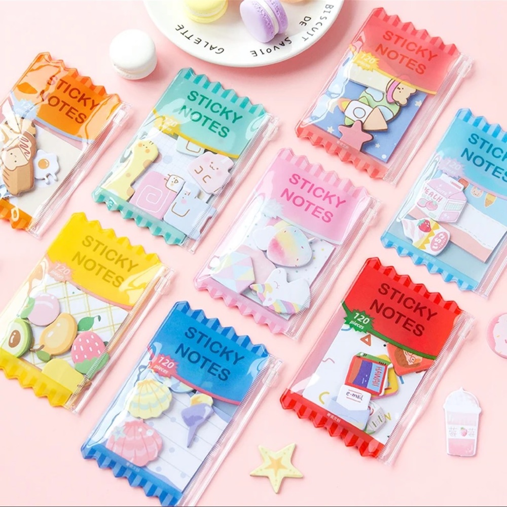 $2 Blue Sticky Note sea set. $2 WITH ANY ORDER TOTALING $10 OR MORE